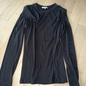Cotton Citizen Black Long Sleeve Top Size Medium